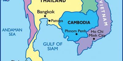 Bangkok thaïlandais carte