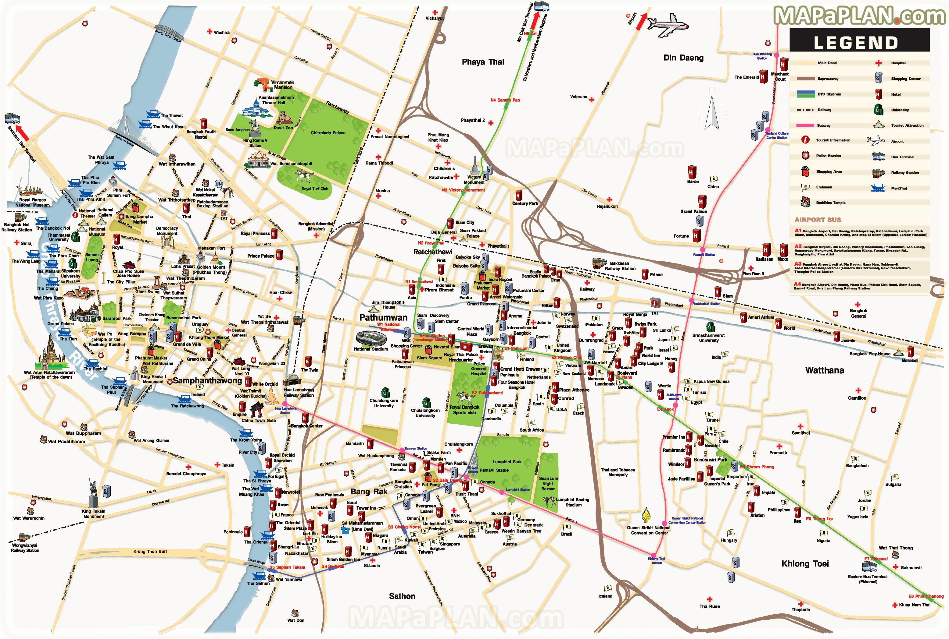 tourist map bangkok pdf