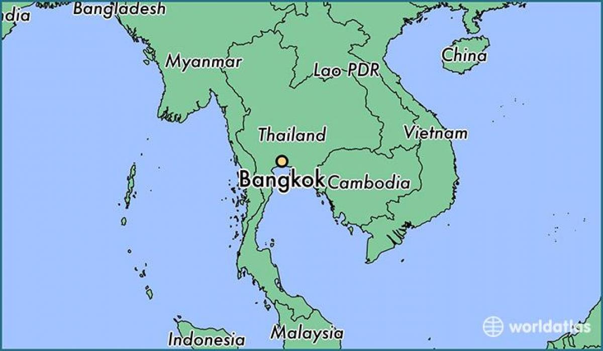 carte de bangkok pays