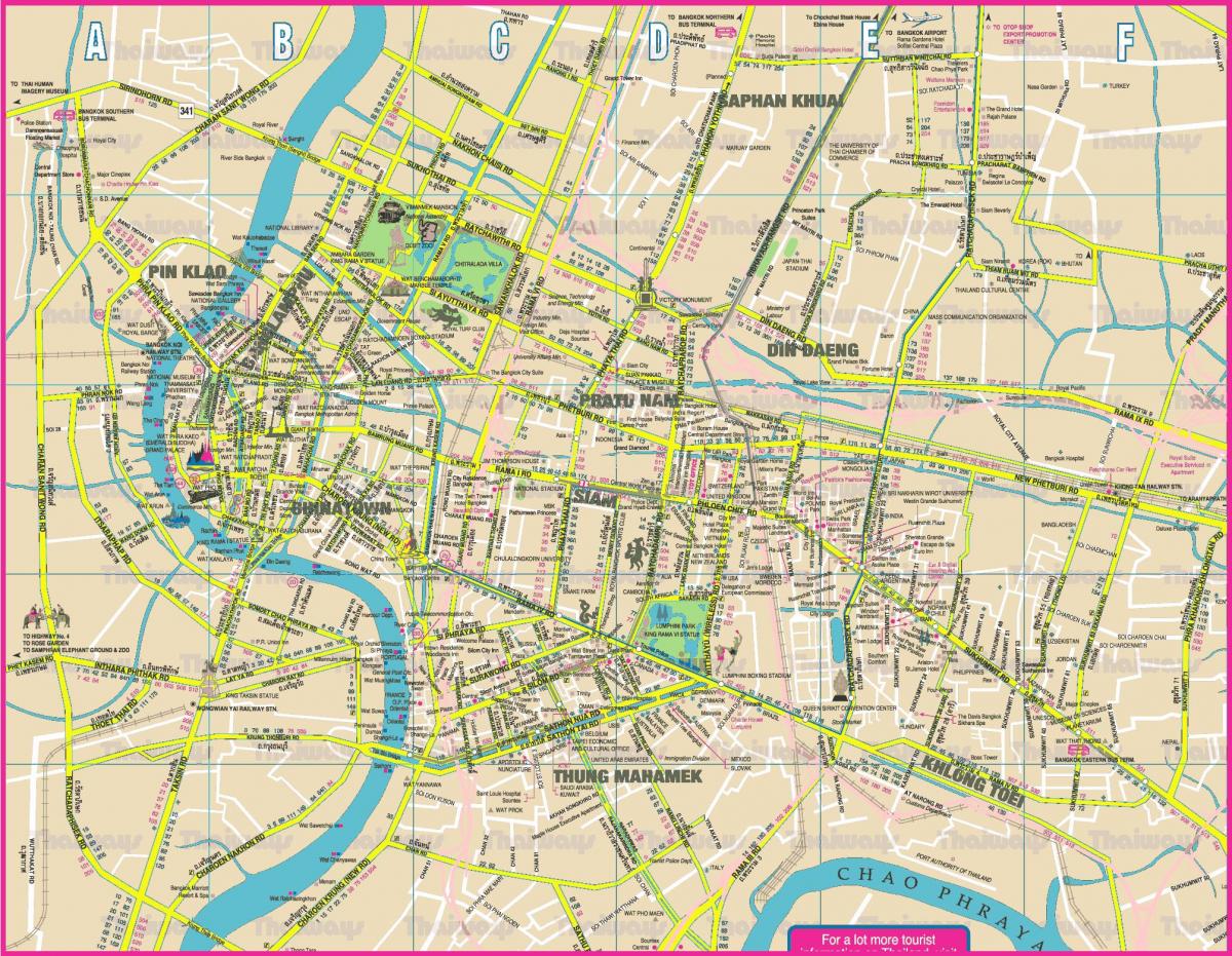 plan de la ville de bangkok