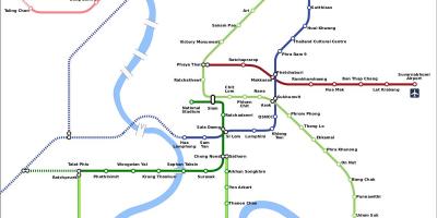 Bangkok rail link carte