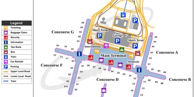 Carte de l'aéroport Bkk