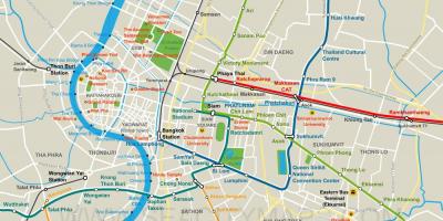 Carte du centre-ville de bangkok