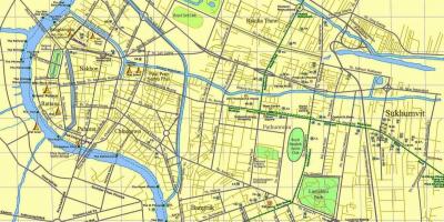Carte de bangkok route